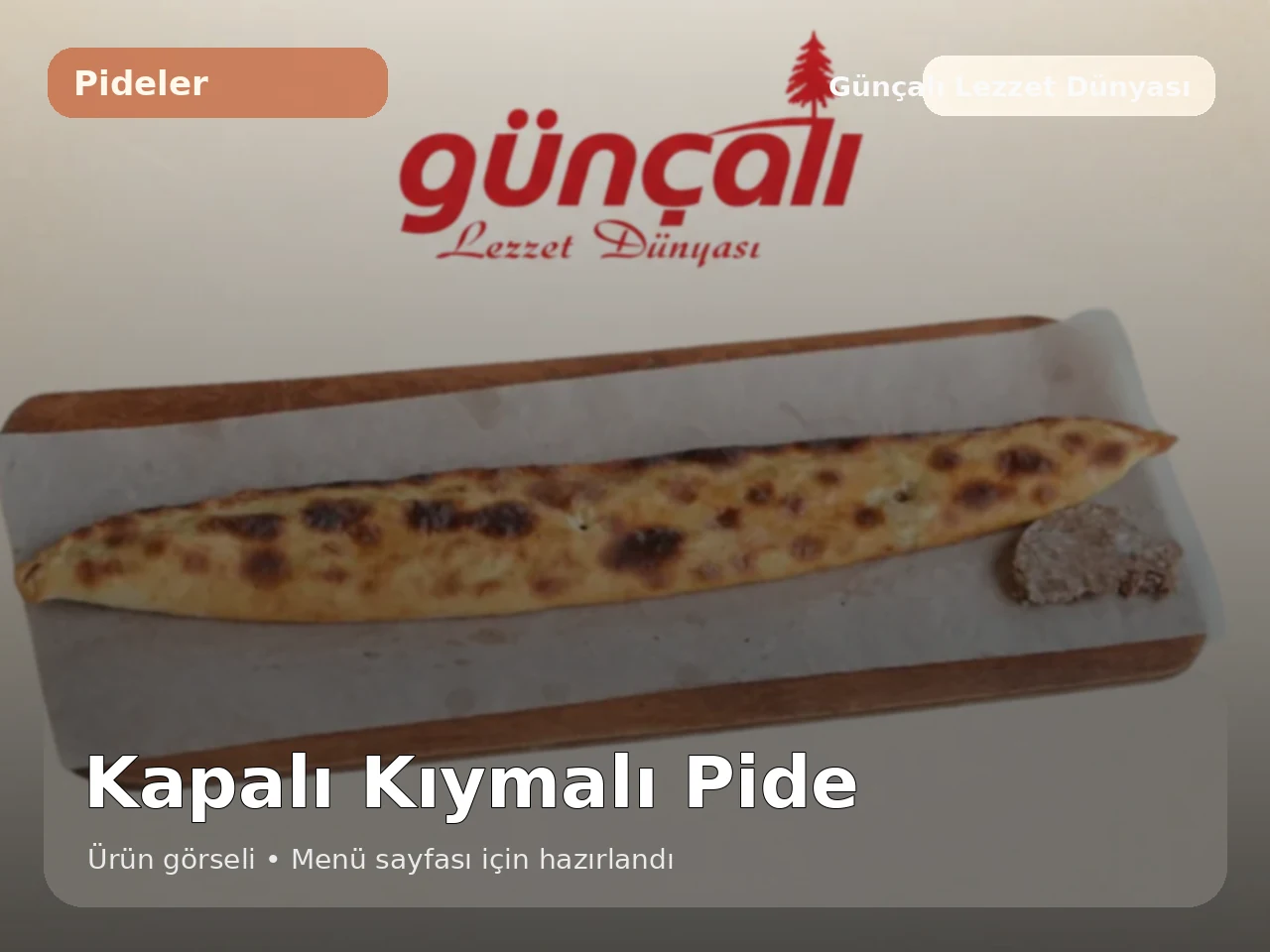 Kapalı Kıymalı Pide ürün görseli